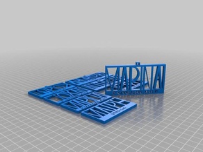 utech lab greek name tags office card nametag nametags tag utechlab 3d print model - Mito3D