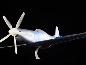 l'échelle des accessoires imprimés en 3d rc avion p51-d mustang r c véhicules Imprimé pla de l'impression avions 3d print model - Mito3D