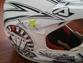 motocross - enduro helmet visor clip motorcycle racing 3d print model - Mito3D