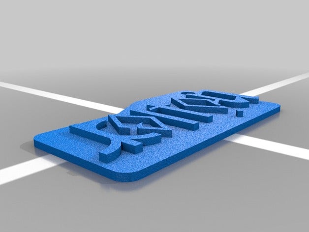 ambigram portachiavi 3D print model - Mito3D