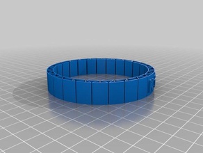 my customized flexible name bracelet v2 bracelets 3d print model - Mito3D