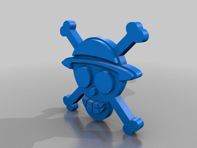 one piece jolly roger other 3D print model - Mito3D