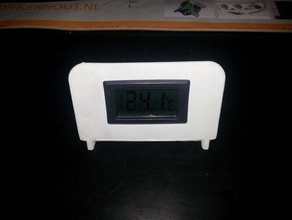 indicateur de température cas bureau le stand la thermomètre 3d print model - Mito3D