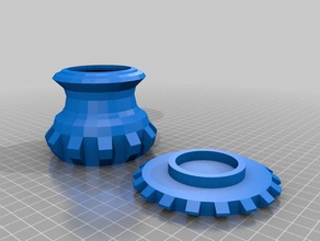pot containers 3d print model - Mito3D