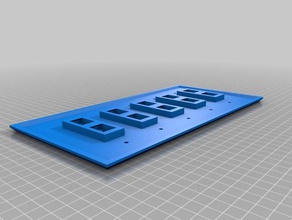 my customized square wall plate cover customizer - wally replacement parts 3d print model - Mito3D