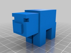 minecraft pig 3d print model - Mito3D