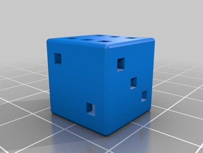 light simple dice dice dice 3d print model - Mito3D