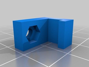 parametreli twoup v2 yatak somun tutucu 3d yazıcı parçaları 3d print model - Mito3D