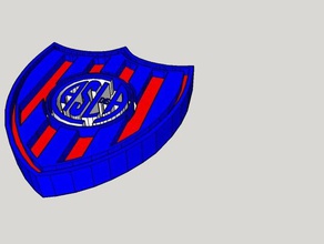 escudo de san lorenzo almagro sinais e logotipos a argentina futbol 3d print model - Mito3D