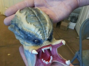 predator wall mount props beast monster movie scary schwarzenegger 3d print model - Mito3D