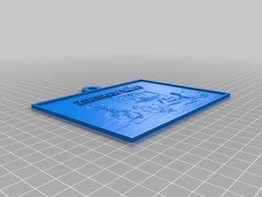 özelleştirilmiş lithopane benim choi 2d sanat 3d print model - Mito3D
