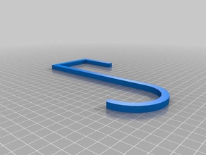 il mio personalizzato semplice sopra labbro gancio organizzazione su misura 3d print model - Mito3D