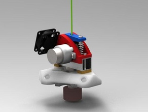 q extruder v2 - probably smallest available 3d printer extruders 3d print model - Mito3D
