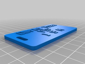 dt keytag organization customized 3d print model - Mito3D