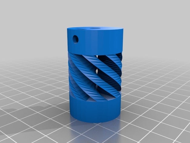mon paramétrique personnalisé accouplement flexible L'imprimante 3d de pièces 3D print model - Mito3D