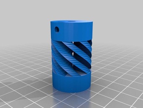 my customized parametric flexible coupling 3d printer parts 3d print model - Mito3D