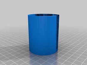 meine angepasste zylindrische lithopane 2d-Kunst kundengebundene 3d print model - Mito3D