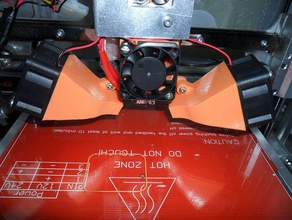 lama hotend soğutma fanın kanalı 3d yazıcı aksesuarları serin soğutucu fan 3d print model - Mito3D