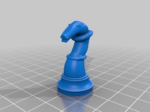 knight chess piece other 3d print model - Mito3D