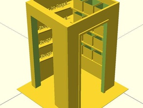 just peache my appatment buildings & structures flur hall kisten raum regal 3d print model - Mito3D