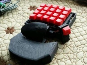 mano izquierda teclado de juego diy razer 3d print model - Mito3D