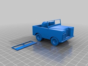 land rover Serie 2a 3d-drucken Auto landrover land-rover - Spielzeug Spielzeug-Auto 3d print model - Mito3D