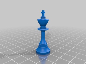 roi, pièce d'échecs 3d print model - Mito3D