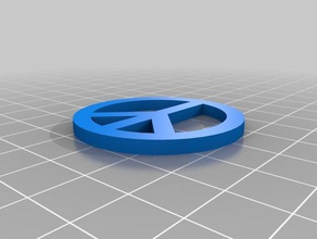 il mio personalizzato pace - arte di strada 4x2 mm magnete art su misura 3d print model - Mito3D