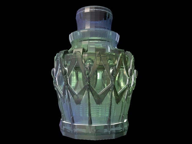 el faraón néctar de la botella decoración rob keers rotterdam 3D print model - Mito3D