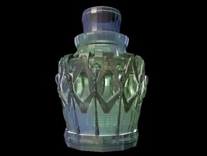 el faraón néctar de la botella decoración rob keers rotterdam 3d print model - Mito3D