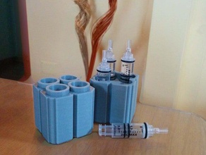 animas vibe cartridges container - no more bubbles containers cartridge dexcom diabete insulin pump 3d print model - Mito3D
