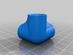 dowel bracket - three way diy 3d print model - Mito3D
