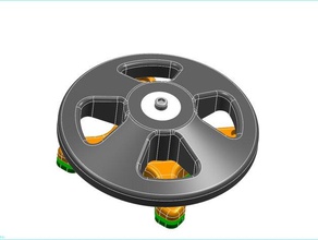 delta kossel-spool-Halter, doppelte Kugellagerung 3d Drucker Zubehör 3d print model - Mito3D