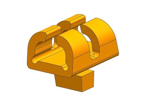 delta kossel einfache Draht-clip 3d Drucker Zubehör 3d print model - Mito3D
