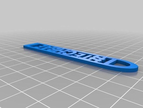 la escuela hashtag llavero La impresión en 3d 3d print model - Mito3D