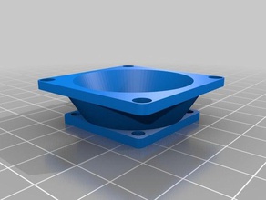 il mio personalizzato parametriable di qualsiasi dimensione, dimensione ventola adattatore collettore angolo del tubo La stampa 3d su misura 3d print model - Mito3D