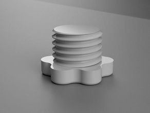 thumb bolt - m24x3 diy 3d print model - Mito3D