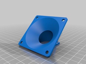 my customized parametriable any size fan adapter manifold tube angle 3d printing 3d print model - Mito3D