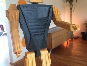 articulado de la vendimia del robot juegos y juguetes el 3d print model - Mito3D