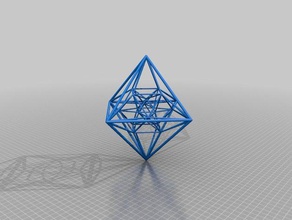 personnalisable 24 cellules les mathématiques de l'art 4d customizer polytope régulière 3d print model - Mito3D