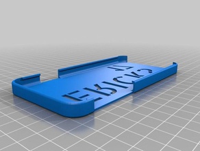 il mio personalizzato stencil font caso di iphone telefono cellulare su misura 3d print model - Mito3D