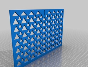 Decke-Wand-registrieren großes Dreieck-design 3d-drucken Klimaanlage Schlot 3d print model - Mito3D