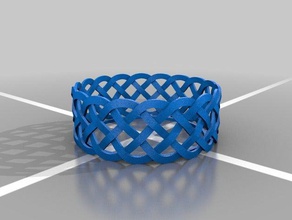 celtic wristband jewelry braclet cuff irish scottish welsh 3d print model - Mito3D