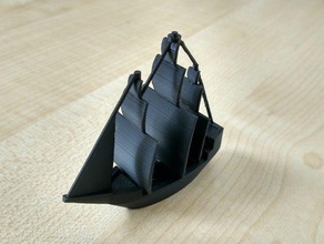 bateau de pirate d'autres voile 3d print model - Mito3D