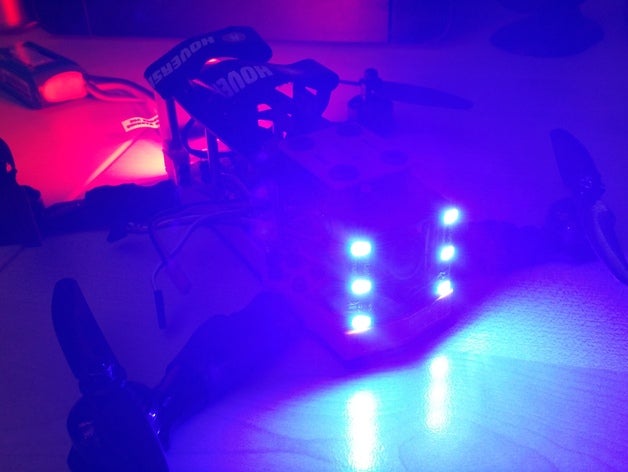 zmr250 led holder rc vehicles 12v drone leds strip 3D print model - Mito3D