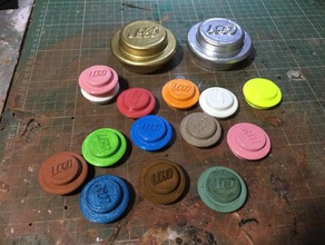 lego moneta cerchio connettore di luce ecc i giocattoli giochi personalizzate le custom mattoncini compatibili custo 3d print model - Mito3D