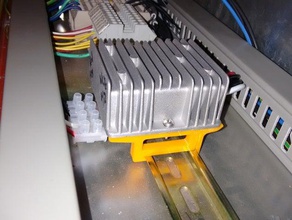 din-rail te monteren elektronica 3d print model - Mito3D