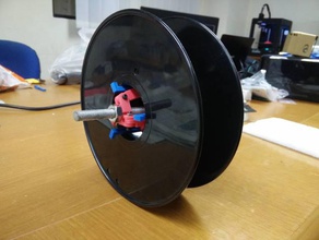 mechanical spool holder 3d printer accessories filamentchallenge openscad 3d print model - Mito3D