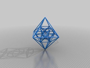minha personalizado 24-célula matemática arte 3d print model - Mito3D