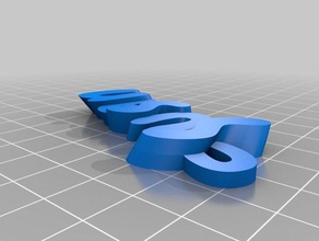 meu personalizados iamburnystext susan organização 3d print model - Mito3D